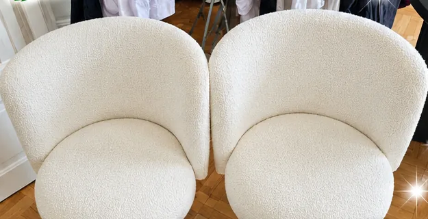 Fauteuils : tissus nettoyés