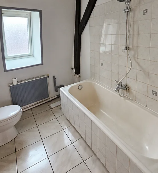 Salle de bain rénovée, avant